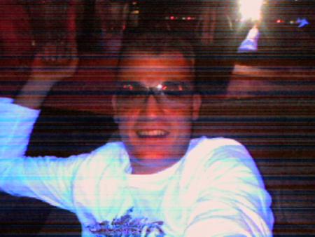 me at my table in discotek